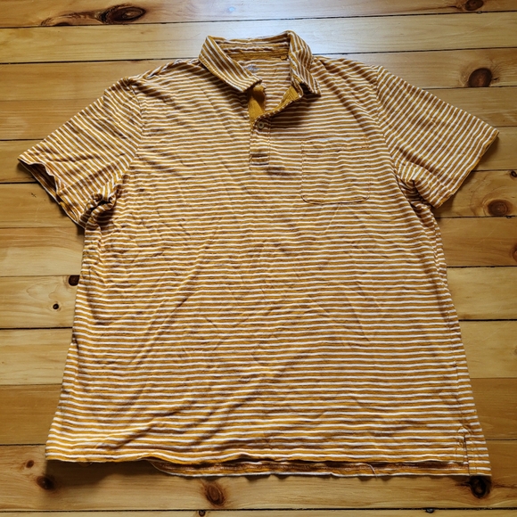 Boden Polo Shirt Mens XL Orange Cotton Slub Pocket Preppy Casual Classic School - Picture 2 of 10